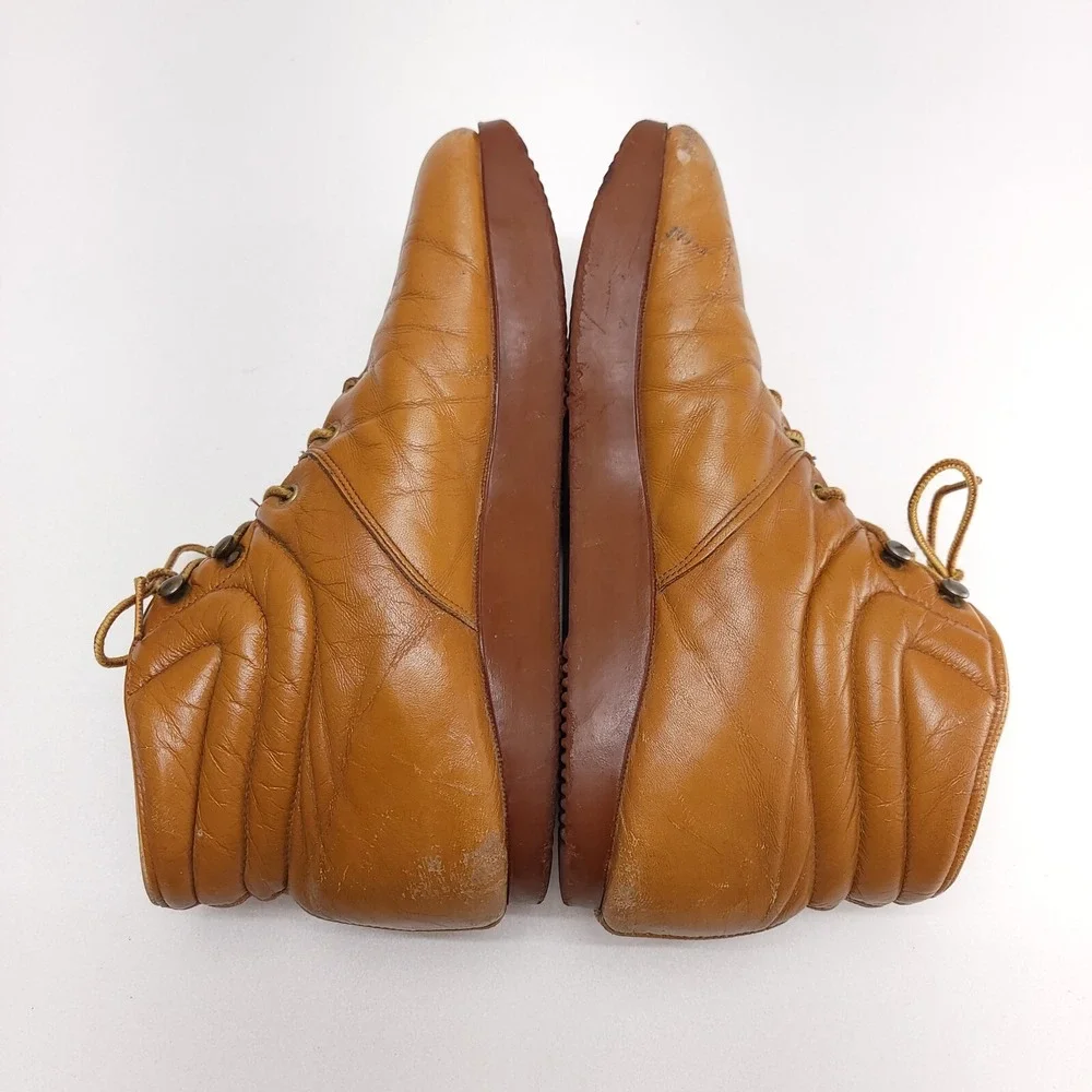 Vintage Roots Men's Leather Shoes Boots‎ 10.5 M Natural Footwear Whiskey Brown